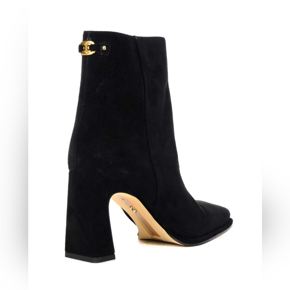 Sam Edelman Women's Irie Square Toe Ankle Bootie Black Suede Size 11 - Picture 6 of 13